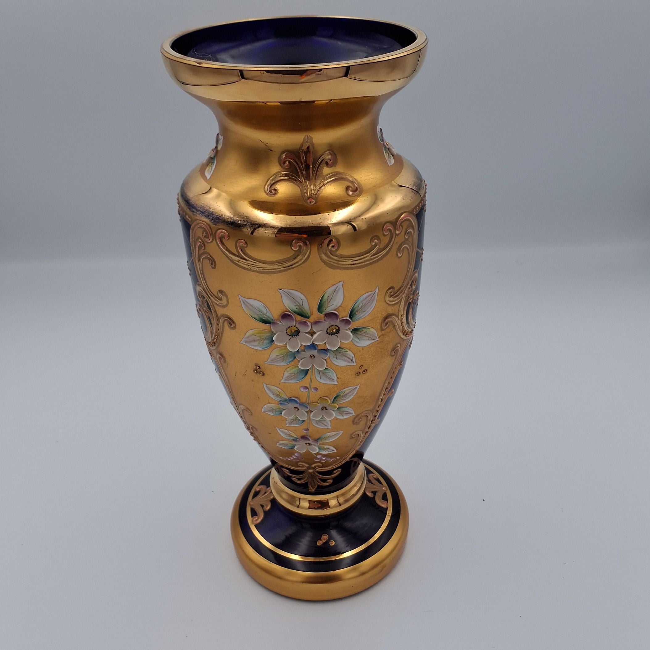 Vase m/24 karat guld